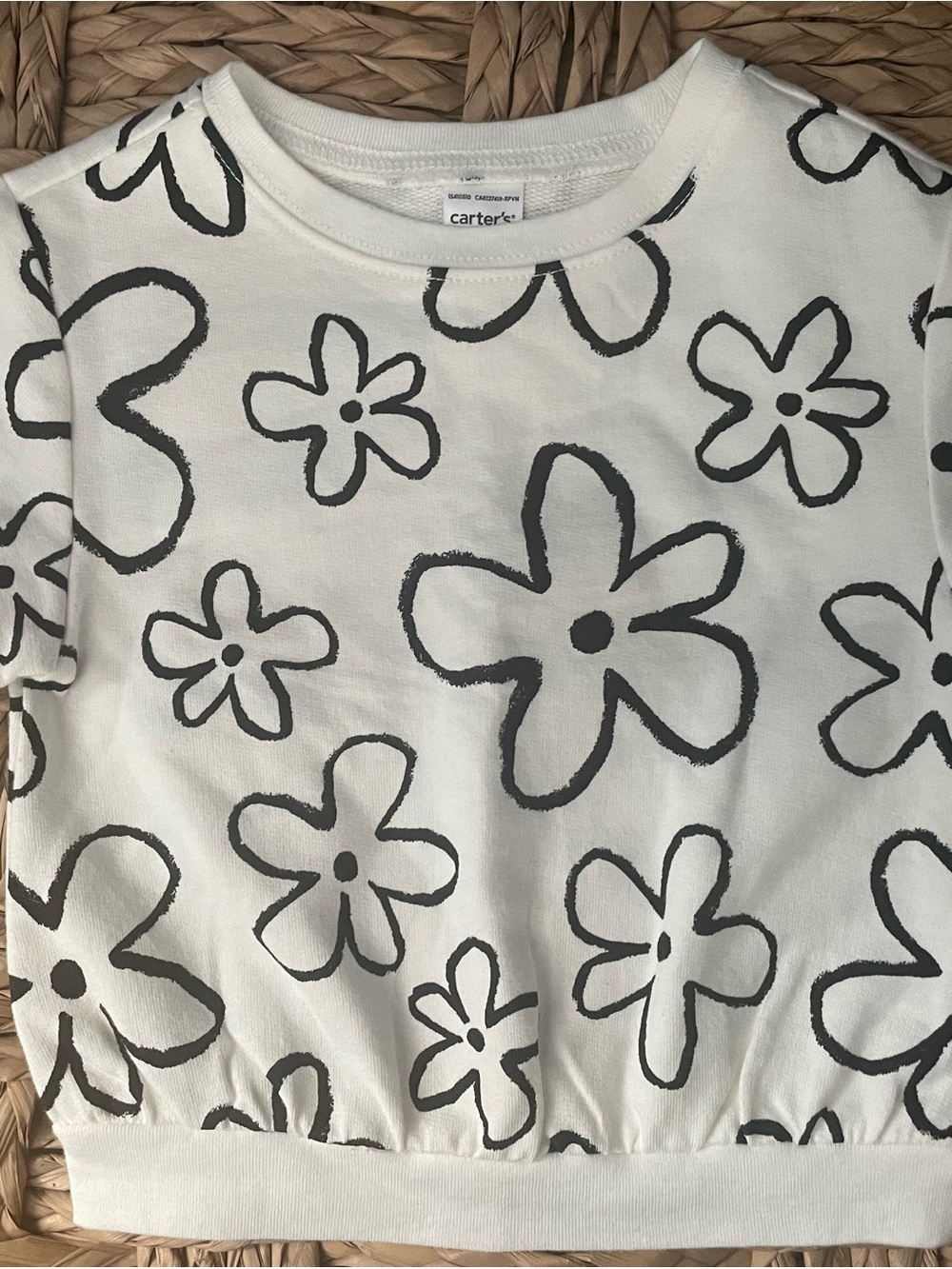 NWT Carter's Floral Print Short Sleeve Top 12M